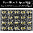 Load image into Gallery viewer, Pencil Bow Sit Spots Classroom Rug by Schoolgirl Style
