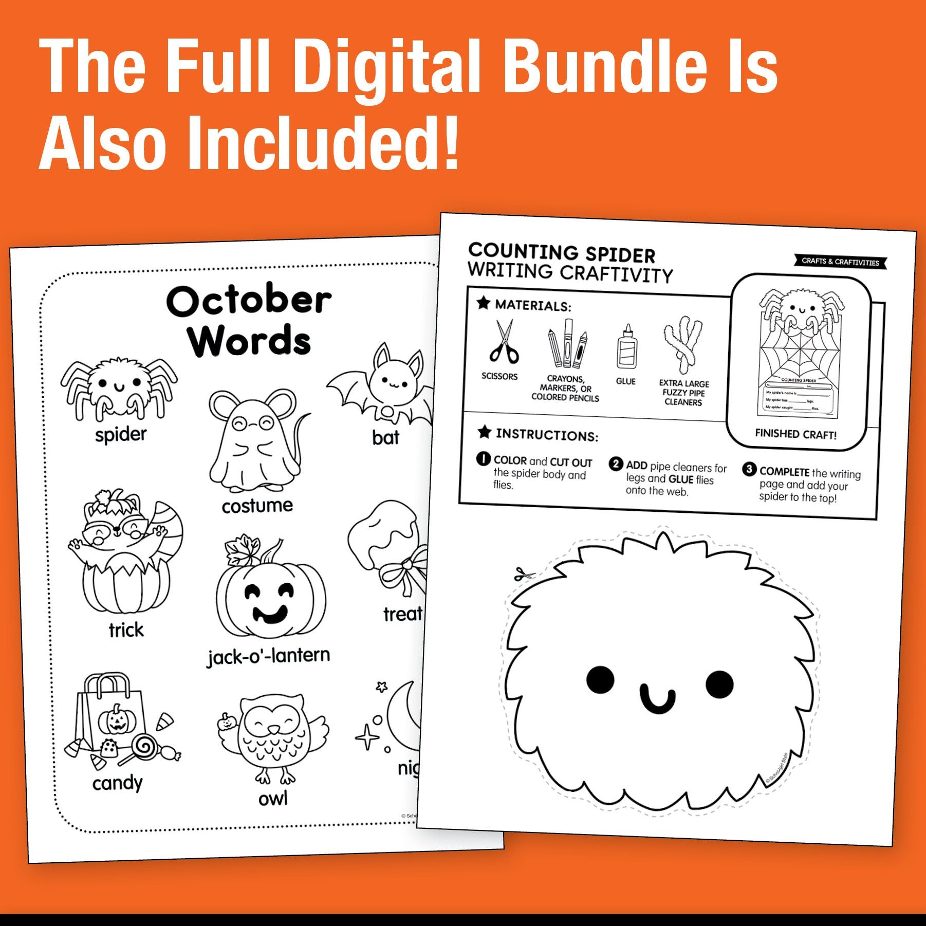 Big Book of October Kindergarten Thematic Unit Bundle