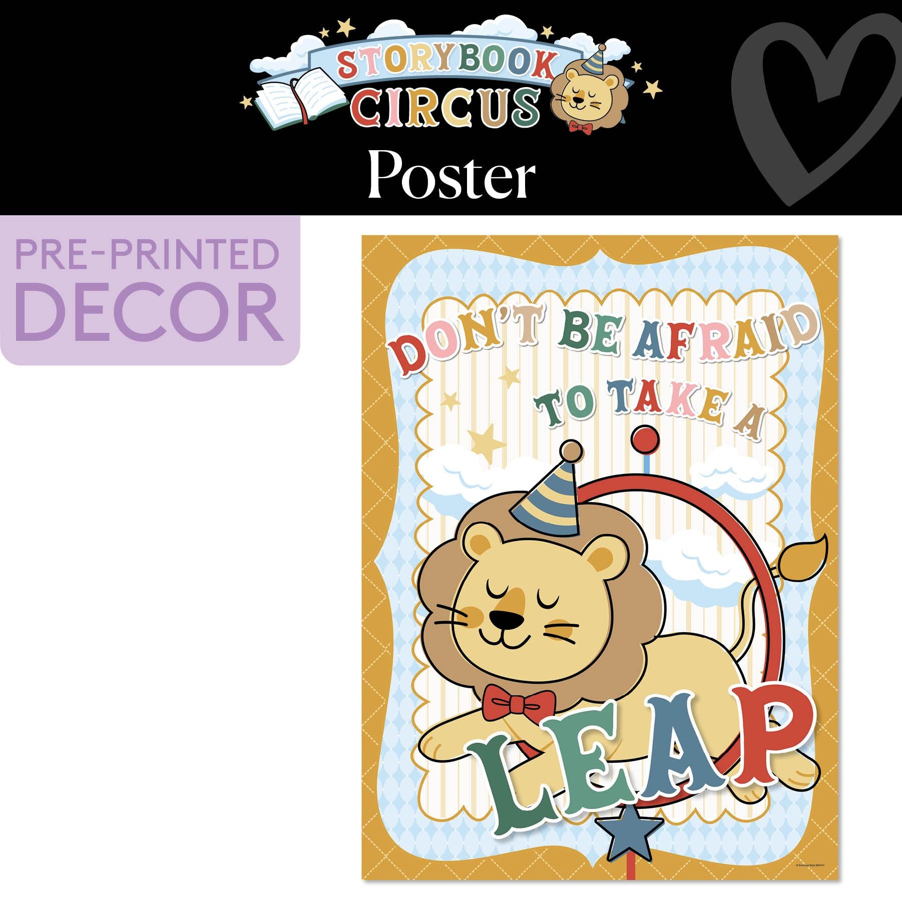 Take A Leap Vintage Poster | Storybook Circus