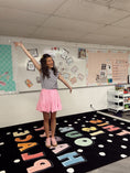 Load image into Gallery viewer, This is Our Happy Place Polka Dot Classroom Rug by Schoolgirl Style
