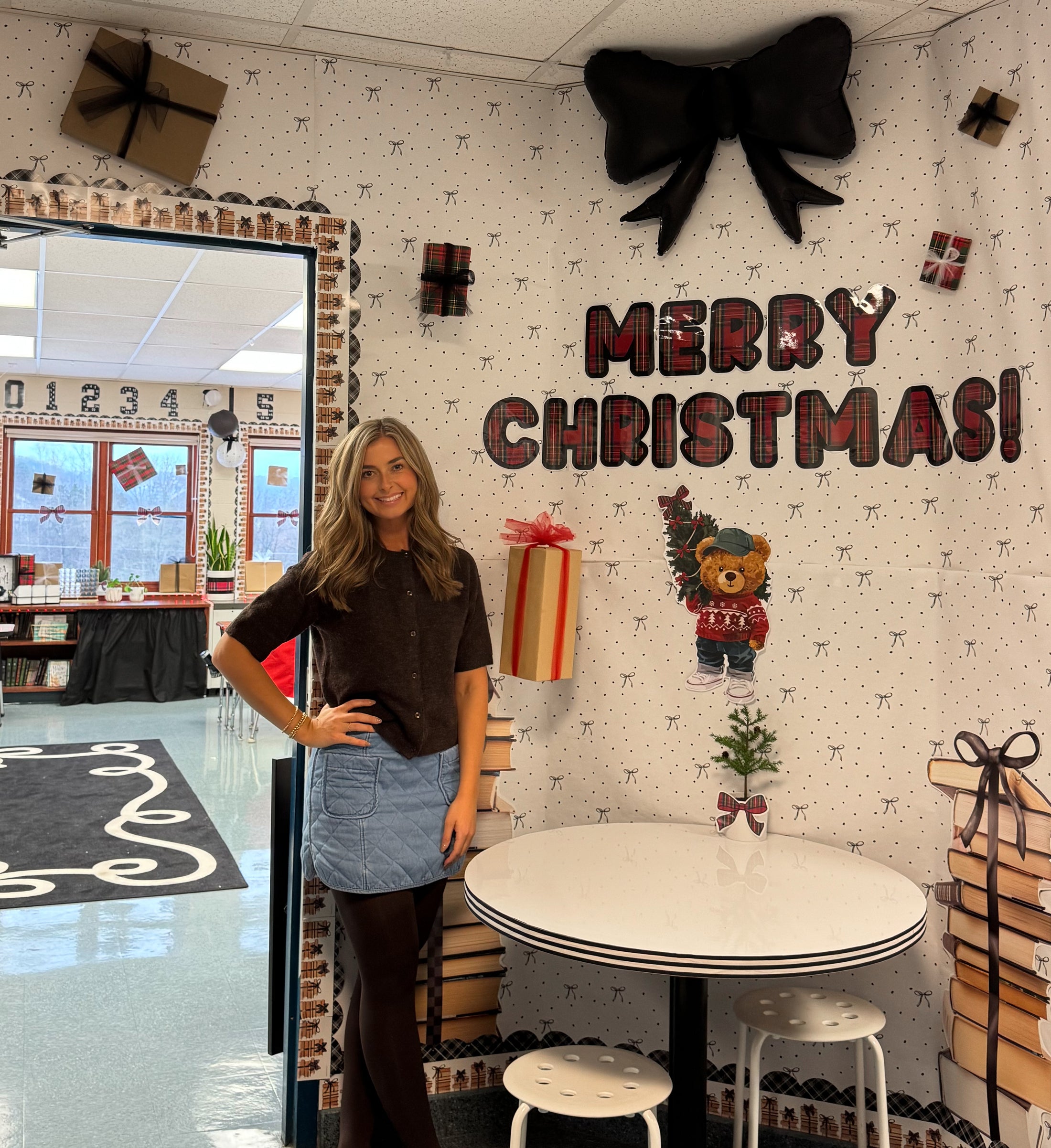 Printable Bear-y Merry and Bright Bulletin Board Set