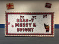 Load image into Gallery viewer, Printable Bear-y Merry and Bright Bulletin Board Set
