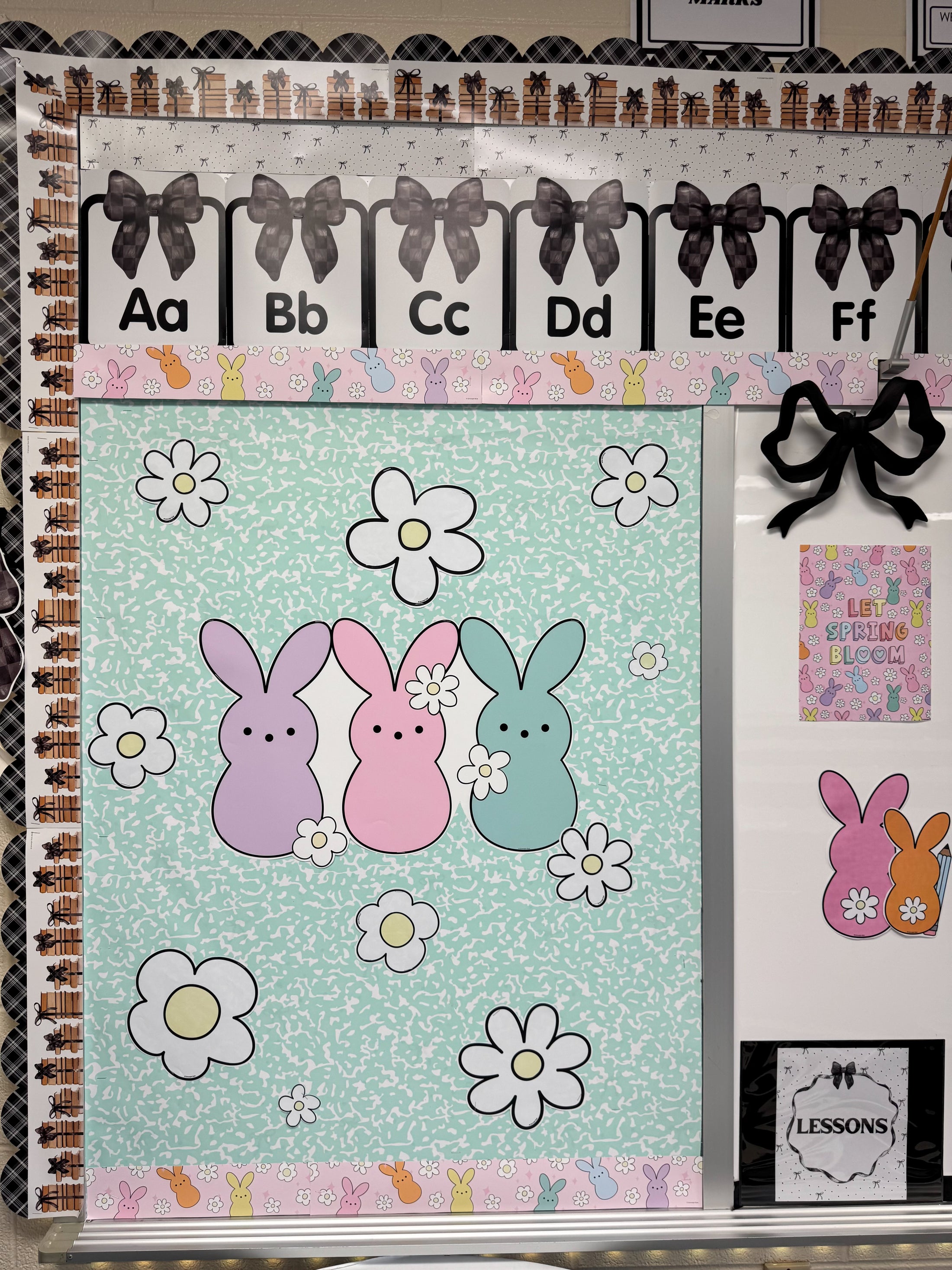 Spring classroom bulletin board