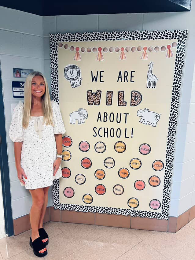 "WILD About School" Door Decor | Neutral| Simply Safari | UPRINT| Schoolgirl Style