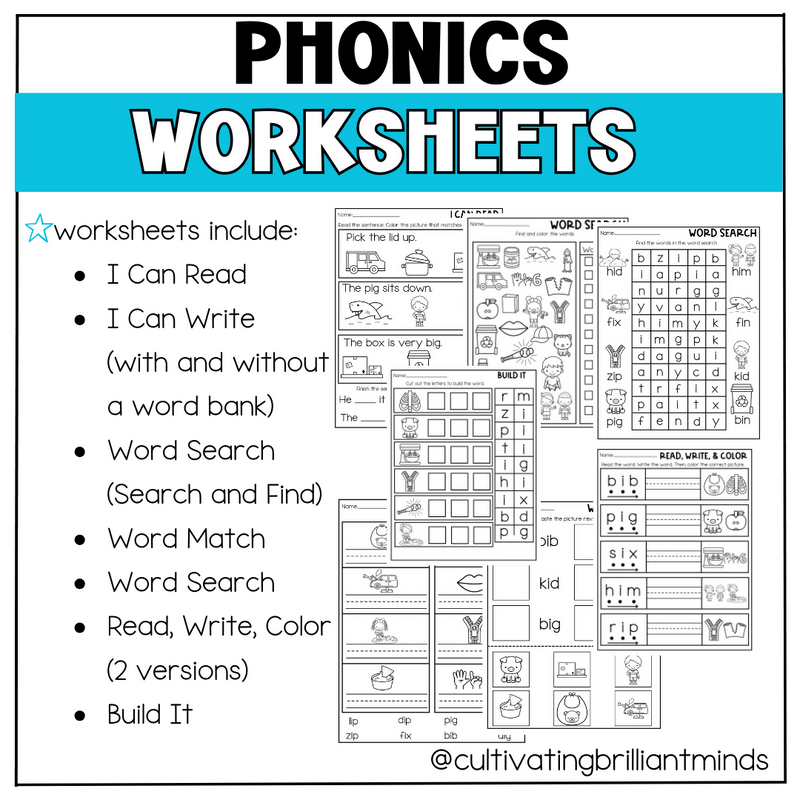 R- and S-Blends Phonics Centers | Literacy Centers | Kindergarten, First Grade