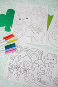Load image into Gallery viewer, Free Printable March Coloring Pages Pack 2
