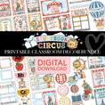 Load image into Gallery viewer, Storybook Circus Full Printable Classroom Decor Bundle
