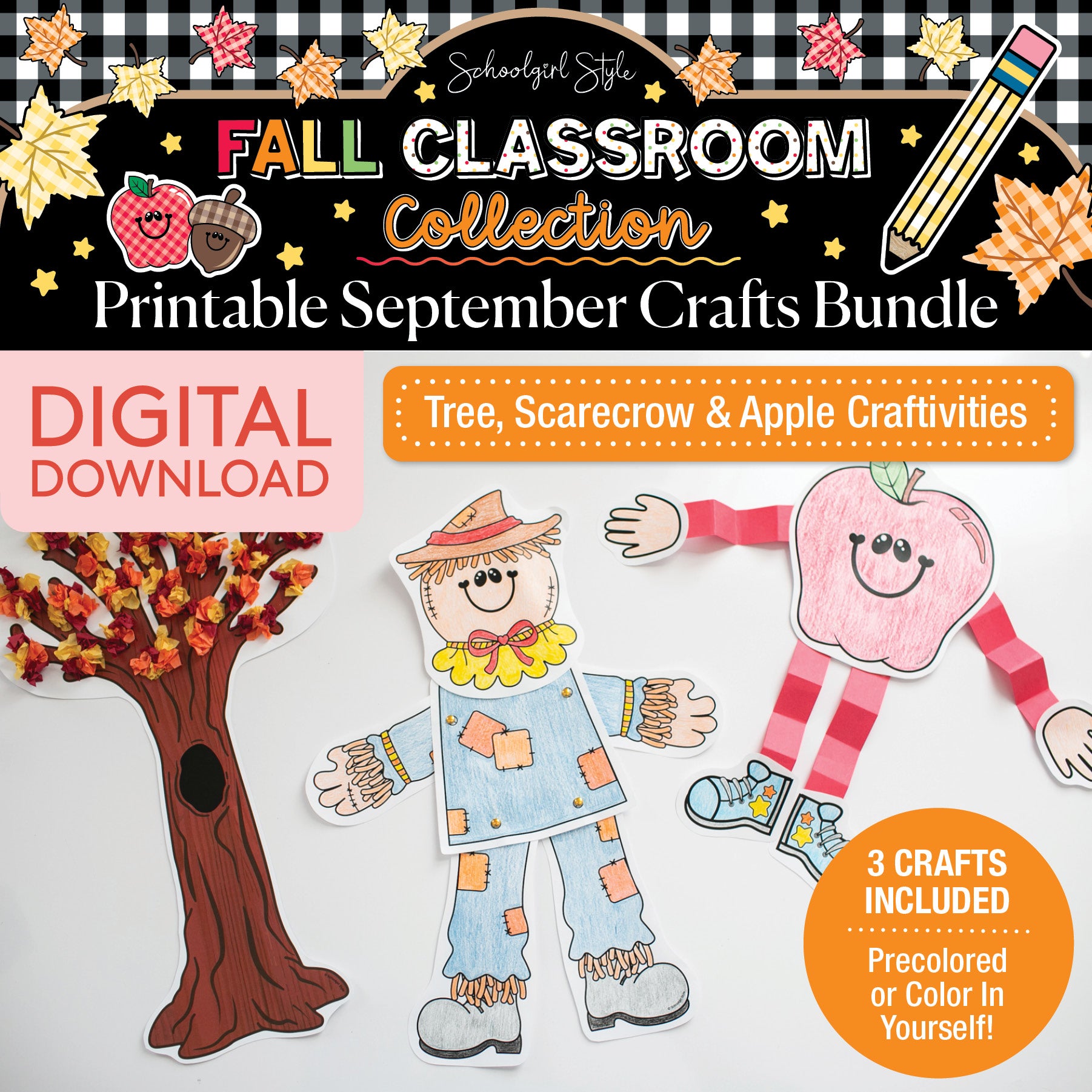 Printable 90s Fall Crafts Bundle