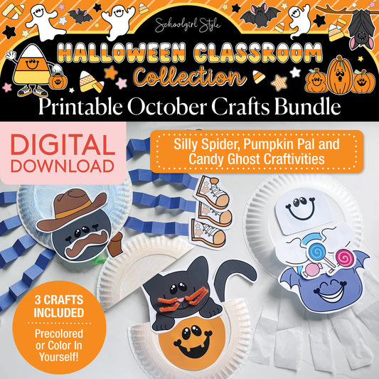 Printable 90s Halloween Crafts Bundle