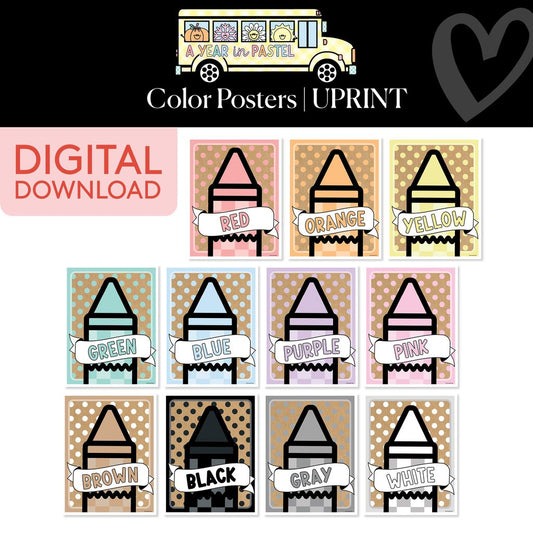 Printable Color Posters | A Year In Pastel