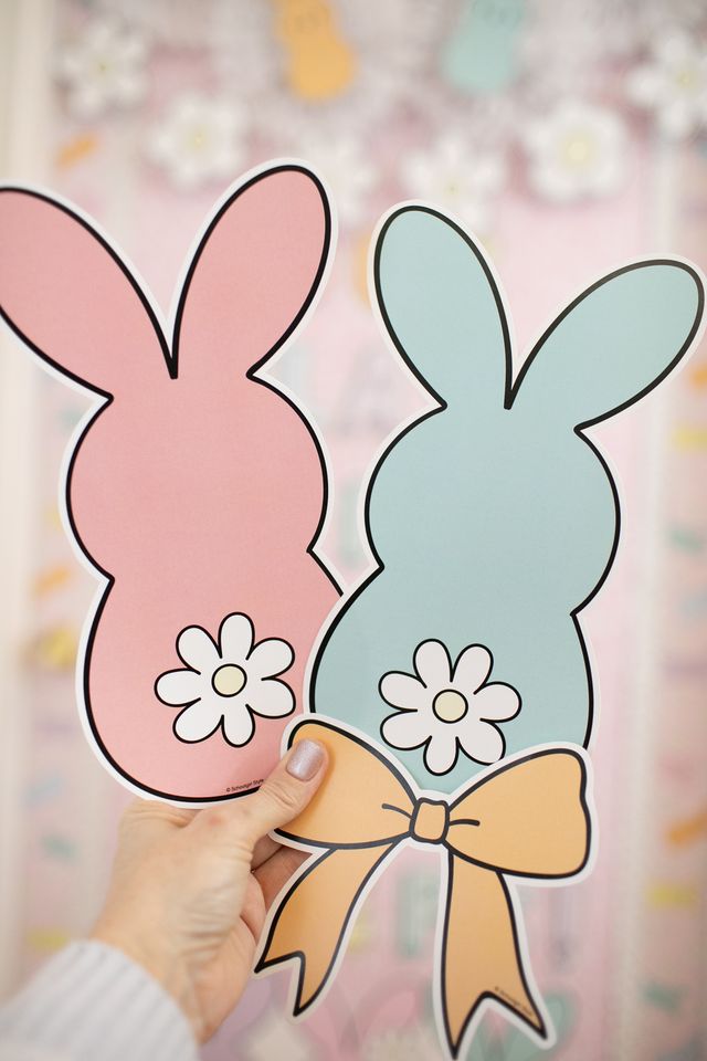 Printable Spring Bunny Cutouts | Marshmallow Meadow