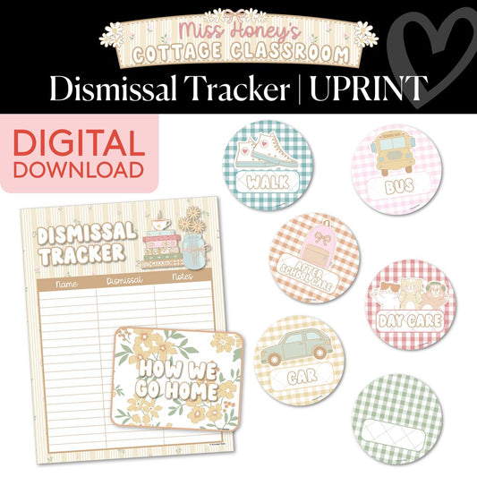 Printable Calming Dismissal Tracker | Miss Honey's Cottage Classroom