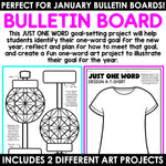 New Years Resolution 2024 New Year Goal Setting One Word January Bulletin Board