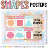 Just Peachy 2D and 3D Shapes Posters | Classroom Decor | Back to School