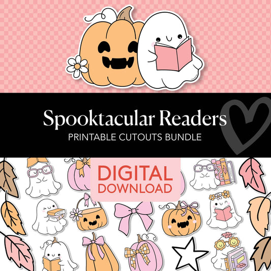 Printable Halloween Cutouts Bundle | Spooktacular Readers