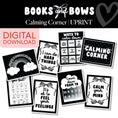 Load image into Gallery viewer, Black and White Printable Calming Corner Posters
