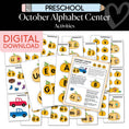 Load image into Gallery viewer, Printable Preschool October Alphabet Center Activities
