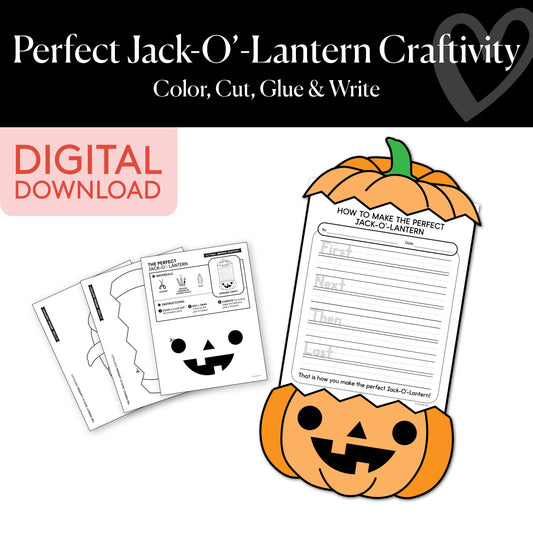 Printable Perfect Jack-O'-Lantern Craftivity