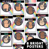 Bright Rainbow EDITABLE Hand Signal Posters