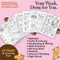 Load image into Gallery viewer, Printable Kindergarten November Week 1 Resources
