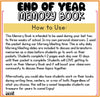 End of Year Memory Book and Morning Meeting Unit EOY Memories Packet