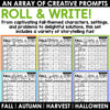 Fall Creative Writing Prompts Roll A Story Halloween Roll and Write Activities