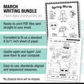 Load image into Gallery viewer, Printable First Grade March Writing Bundle
