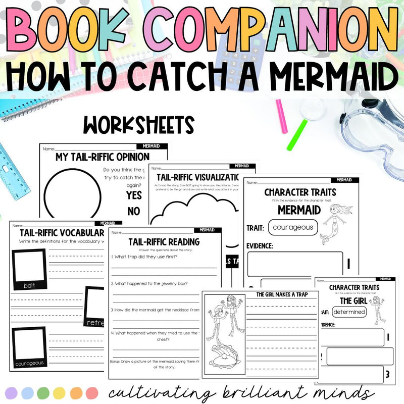 How to Catch a Mermaid Book Companion | Summer | Read Aloud | Book Activities