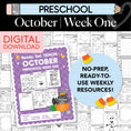 Load image into Gallery viewer, Printable Preschool October Week 1 Resources
