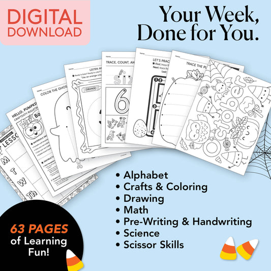 Printable Preschool October Week 1 Resources