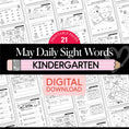 Load image into Gallery viewer, Printable Kindergarten May Daily Sight Words
