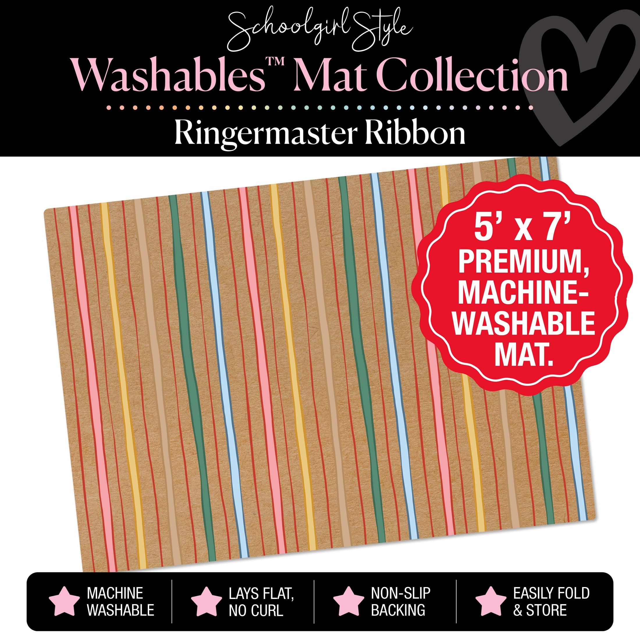Ringermaster Ribbon Classroom Mat by Schoolgirl Style