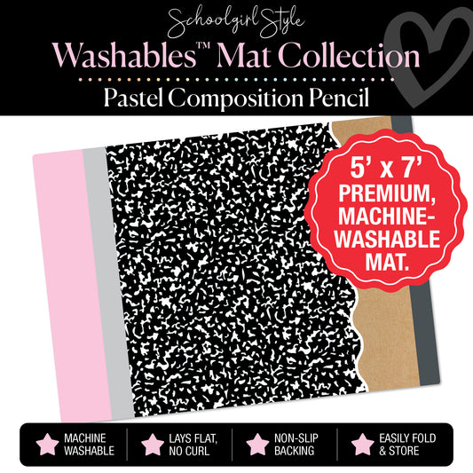 Pastel Composition Pencil Classroom Mat by Schoolgirl Style