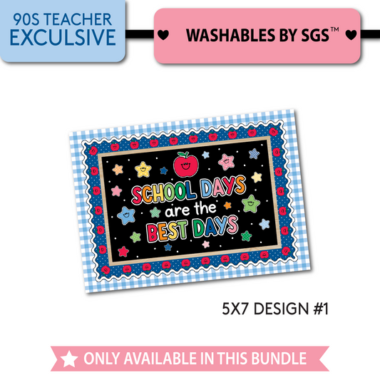 90s Teacher Complete Classroom Decor Bundle