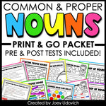 Common and Proper Nouns | Worksheets | Assessments | Joey Udovich