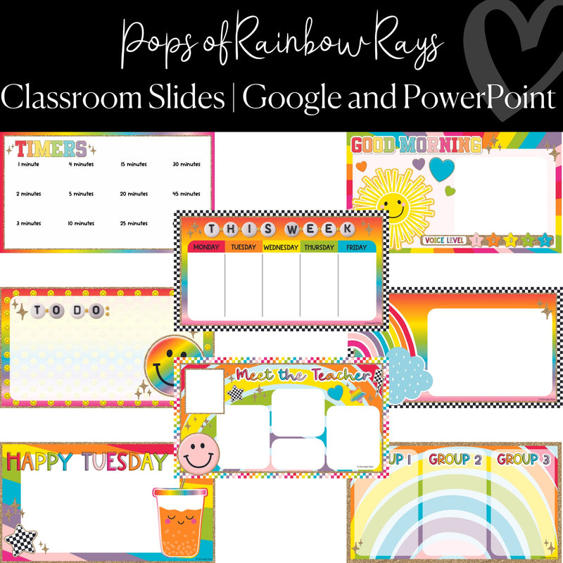 rainbow google classroom slides