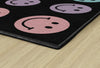 Rainbow Smileys in Black | Sit Spot Rug | Seating Rug | Rainbow Classr ...
