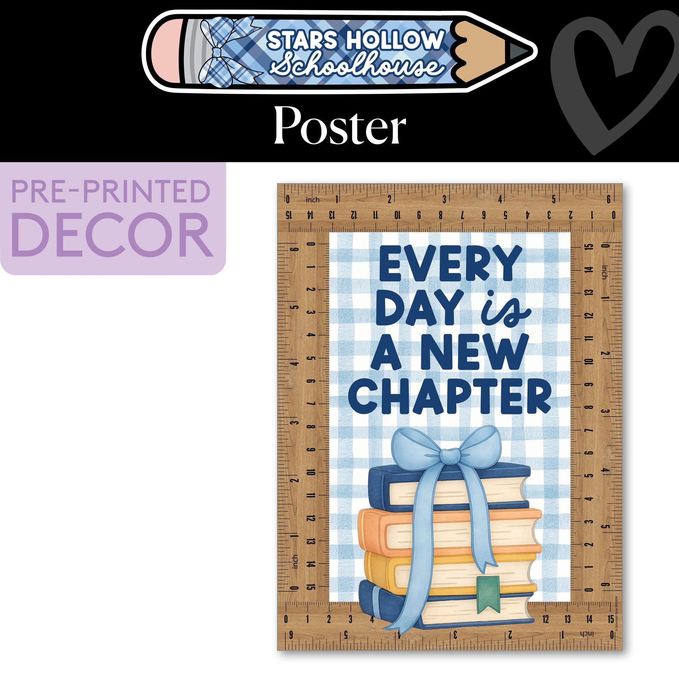 Everyday Is A New Chapter Poster | Stars Hollow Schoolhouse