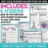 Point of View Worksheets Graphic Organizers First & Third Person Point of View