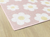 Retro Daisies on Pink Rug | Retro Classroom Rug | Here Comes the Sun | Schoolgirl Style