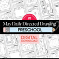 Load image into Gallery viewer, Printable Preschool May Daily Directed Drawing
