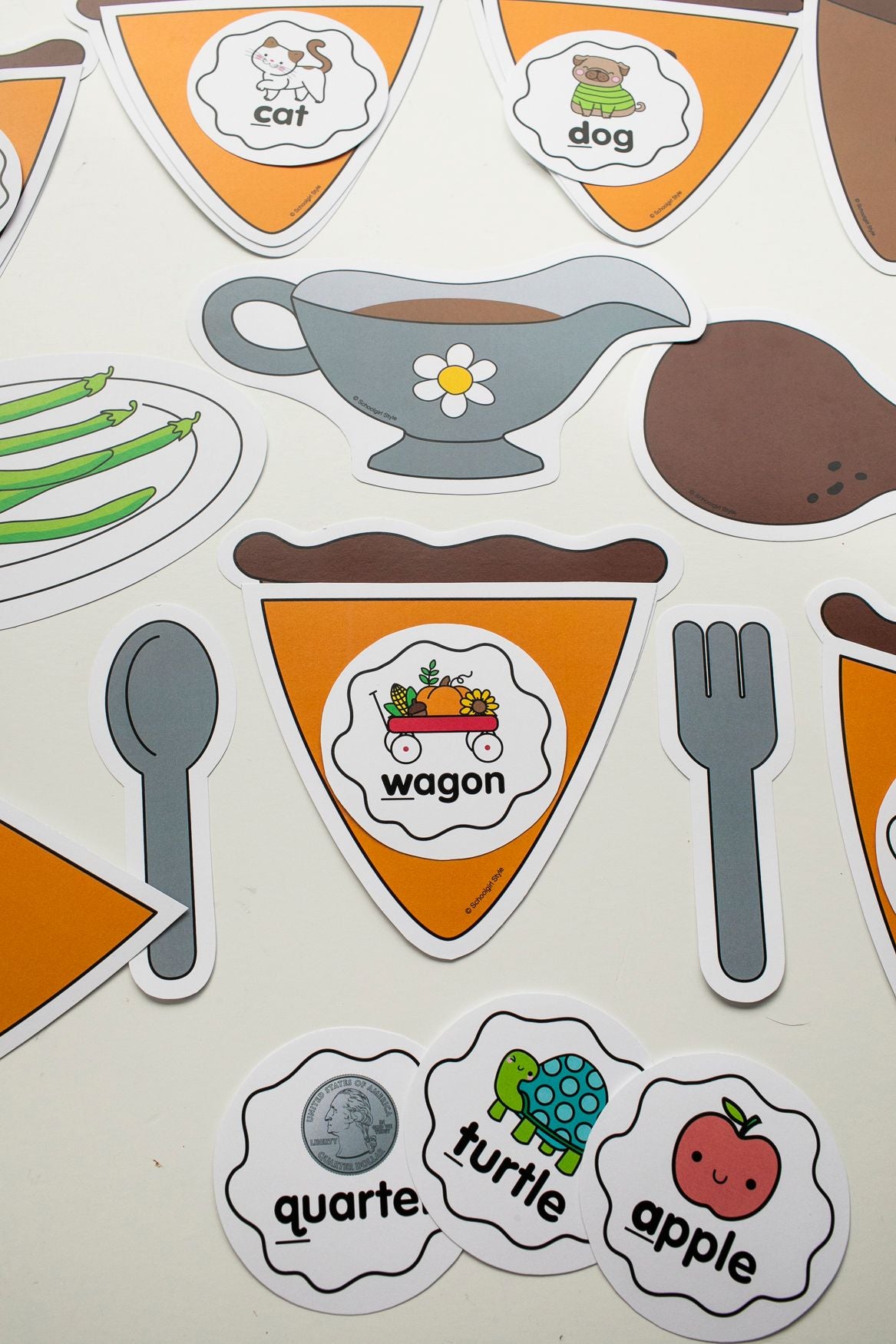 Printable Preschool November Alphabet Match