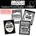 Load image into Gallery viewer, Printable Classic Black and White Student Work Display | Simply Sweet
