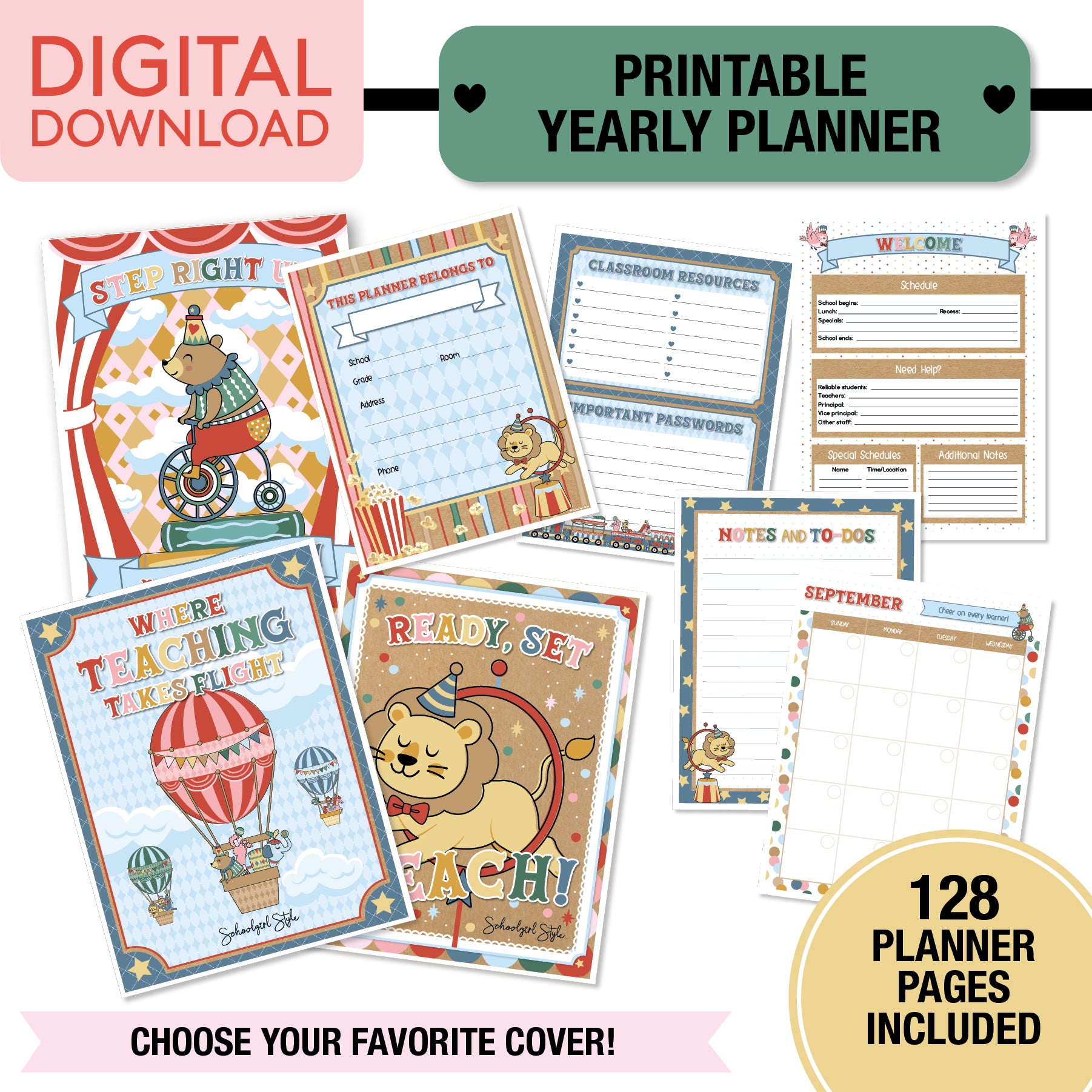 No Prep No Cut Classroom Decor Bundle | Storybook Circus