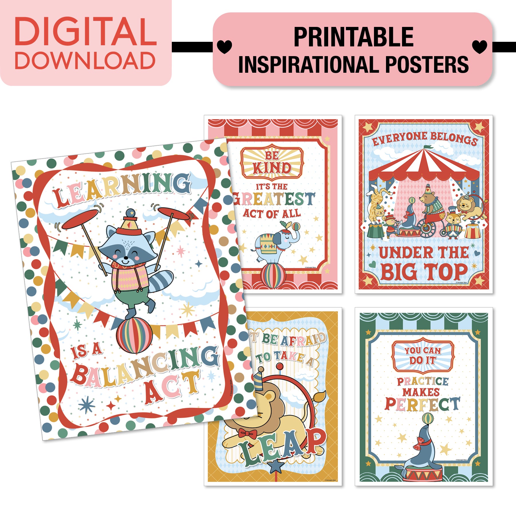 No Prep No Cut Classroom Decor Bundle | Storybook Circus