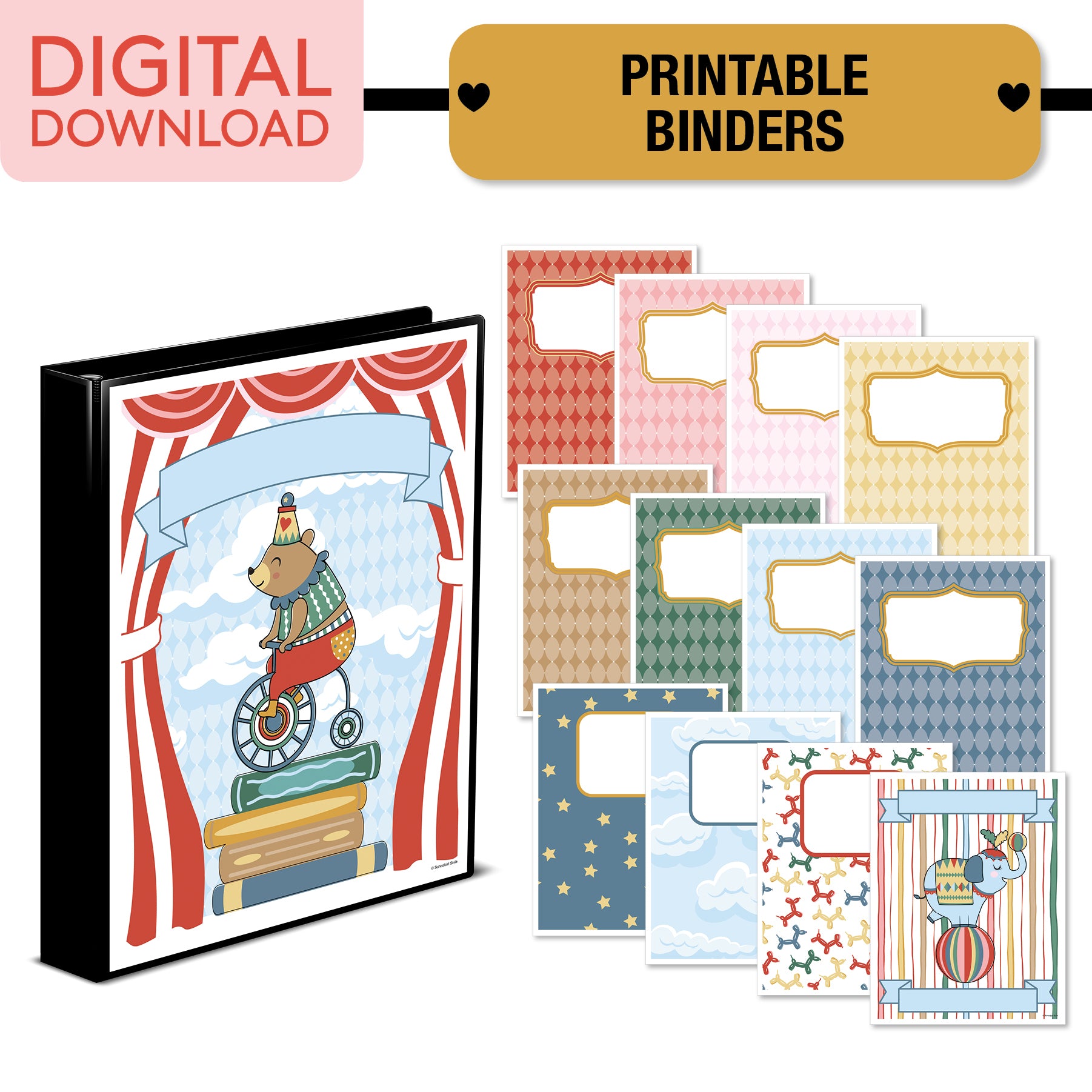 No Prep No Cut Classroom Decor Bundle | Storybook Circus