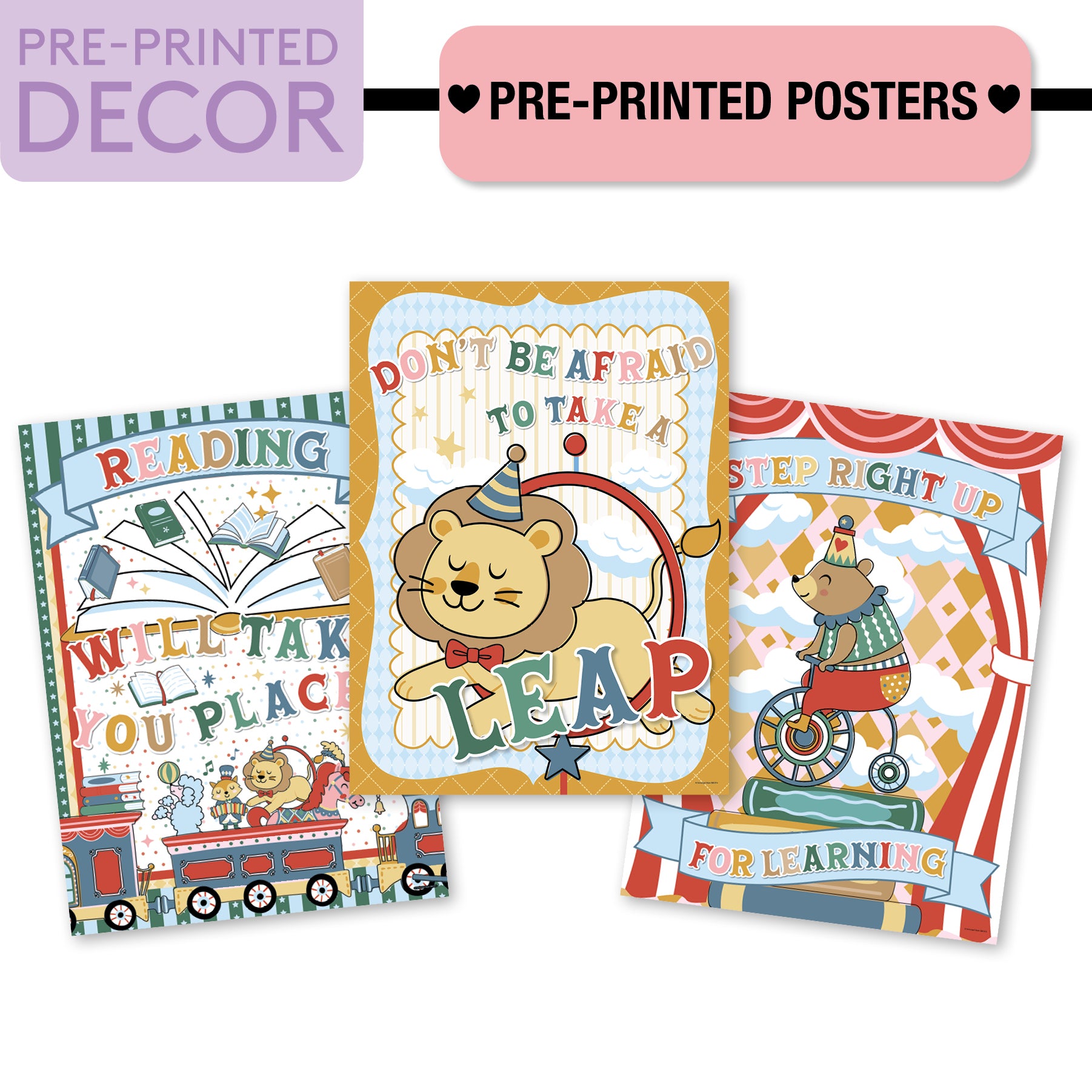 No Prep No Cut Classroom Decor Bundle | Storybook Circus