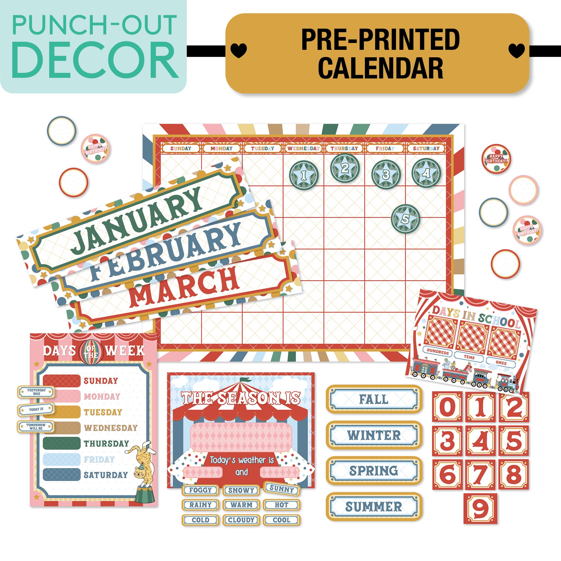 No Prep No Cut Classroom Decor Bundle | Storybook Circus