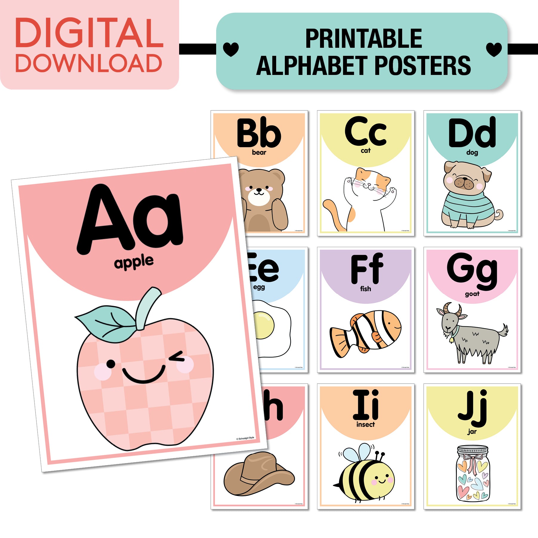 No Prep No Cut Classroom Decor Bundle | Saved By The Pastel