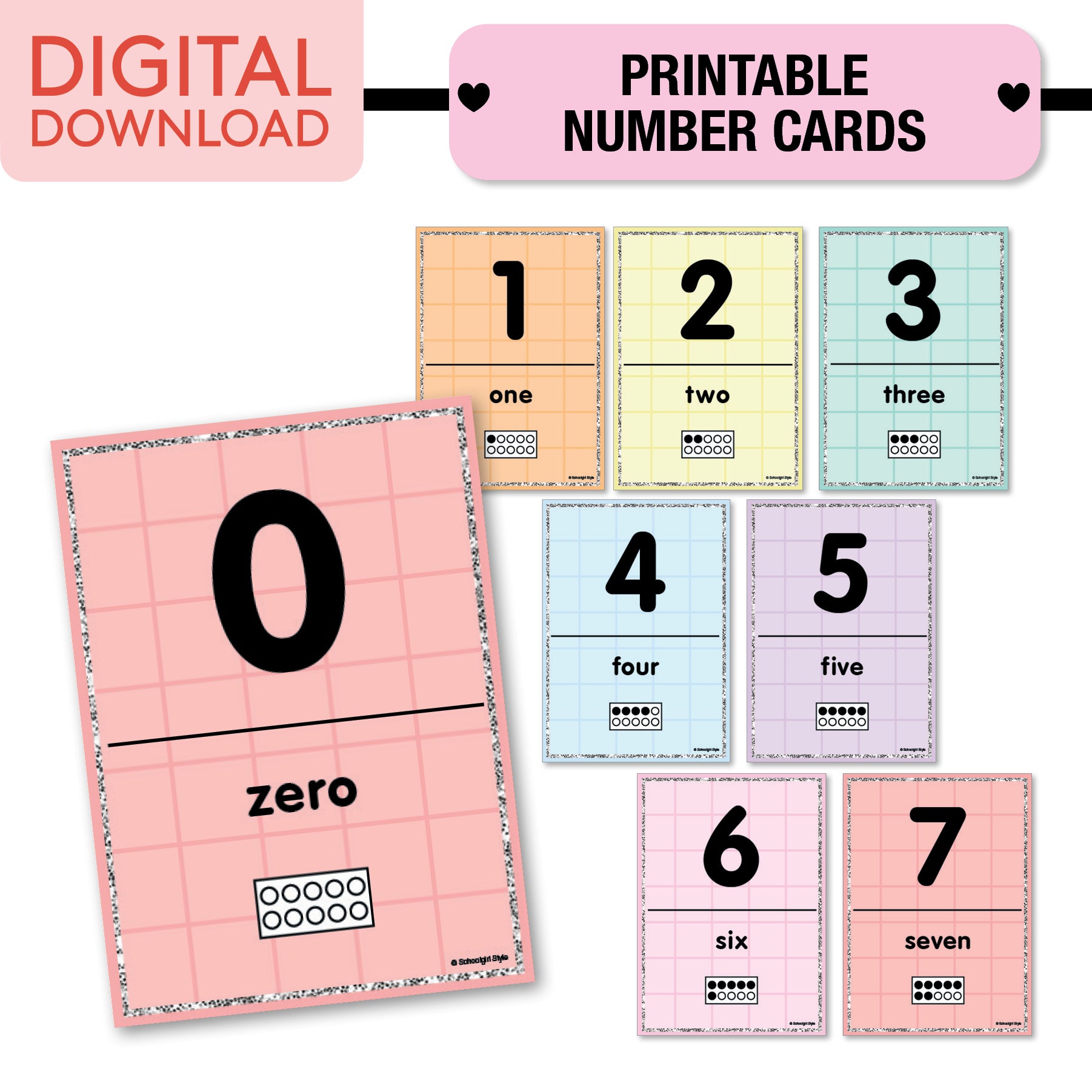 No Prep No Cut Classroom Decor Bundle | Saved By The Pastel